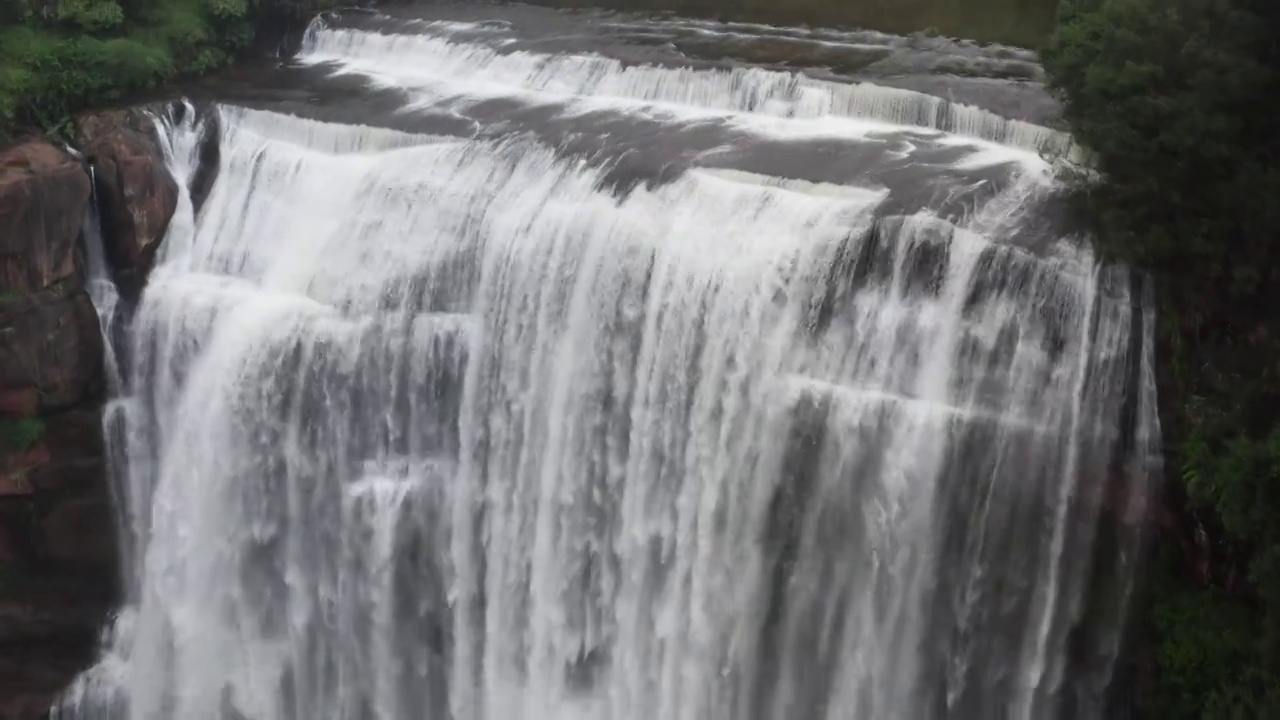 贵州赤水大瀑布航拍4K视频视频素材