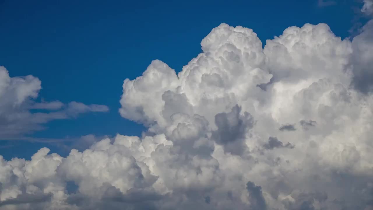 天空蓝天白云涌动白色云朵云层时间流逝视频素材