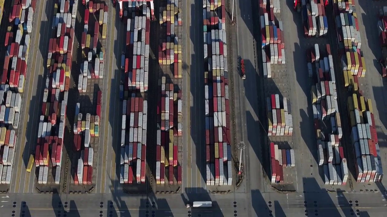上海洋山港集装箱码头视频下载