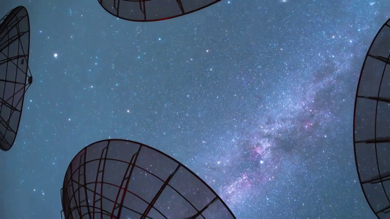 星空延时-新疆哈密大红柳峡天文观测站视频下载