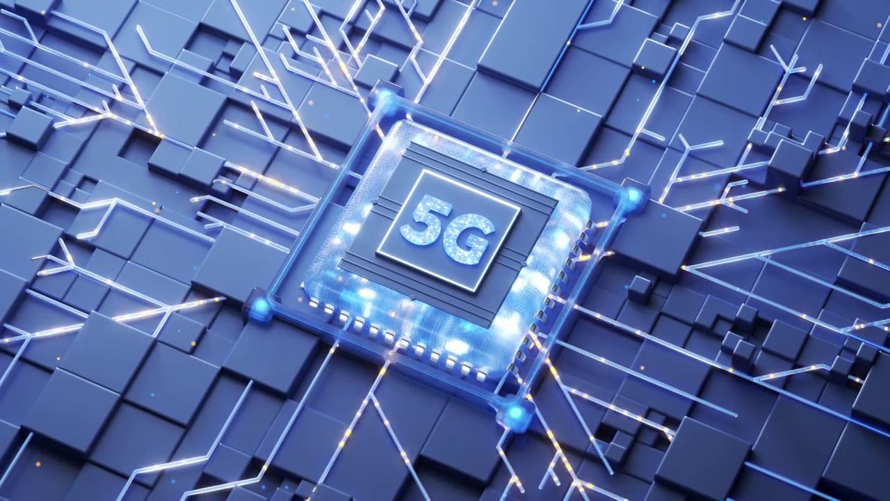 5G高科技芯片电路视频素材
