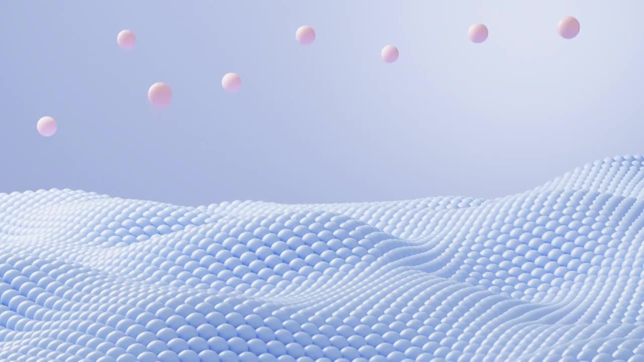 抽象流动的球体背景动画视频下载