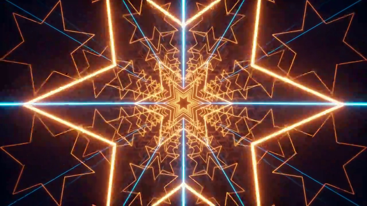 抽象霓虹隧道动画视频素材