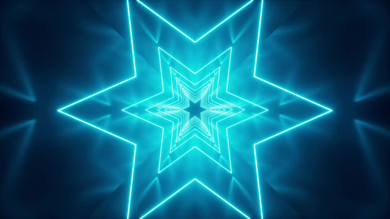 抽象霓虹隧道动画视频素材
