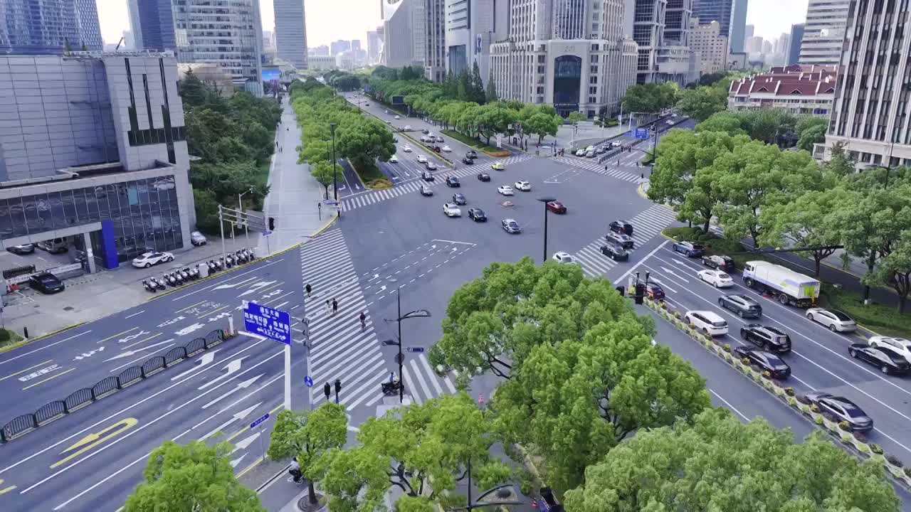 上海世纪大道车流视频下载
