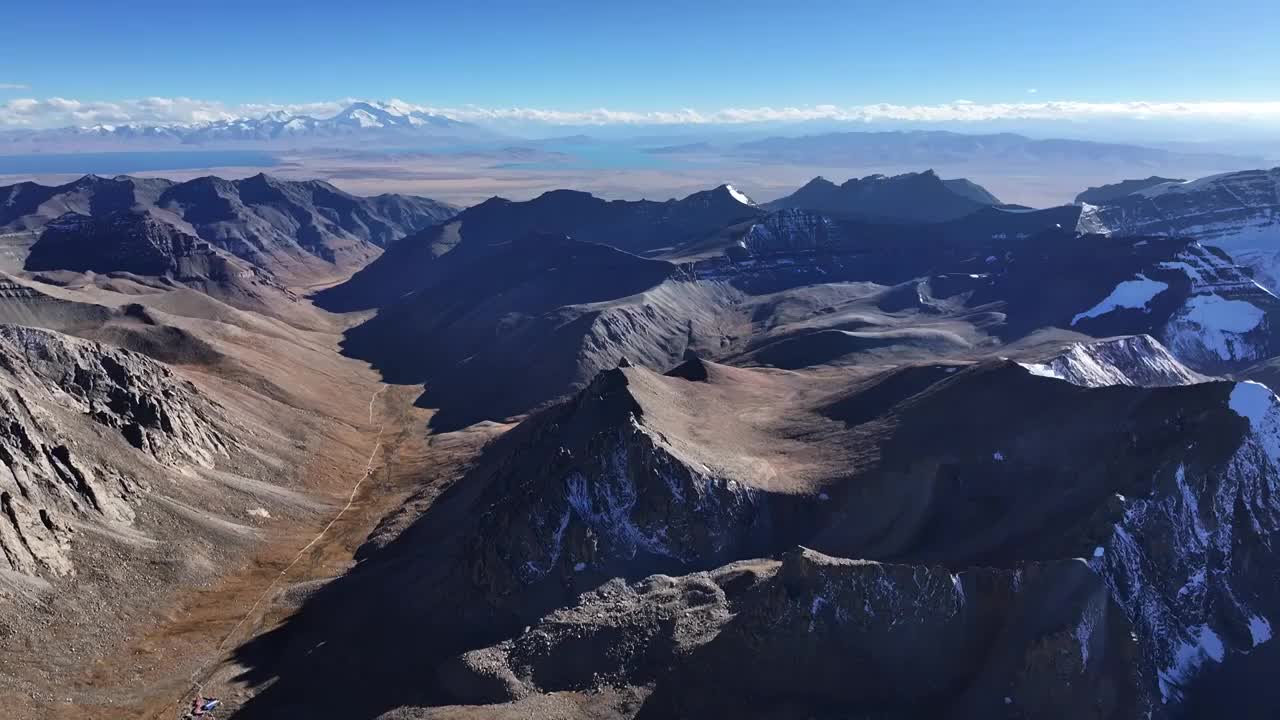 西藏阿里神山冈仁波齐转山垭口航拍视频下载