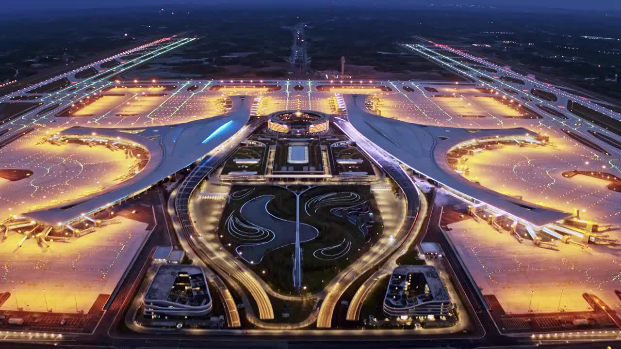 天府机场视频素材