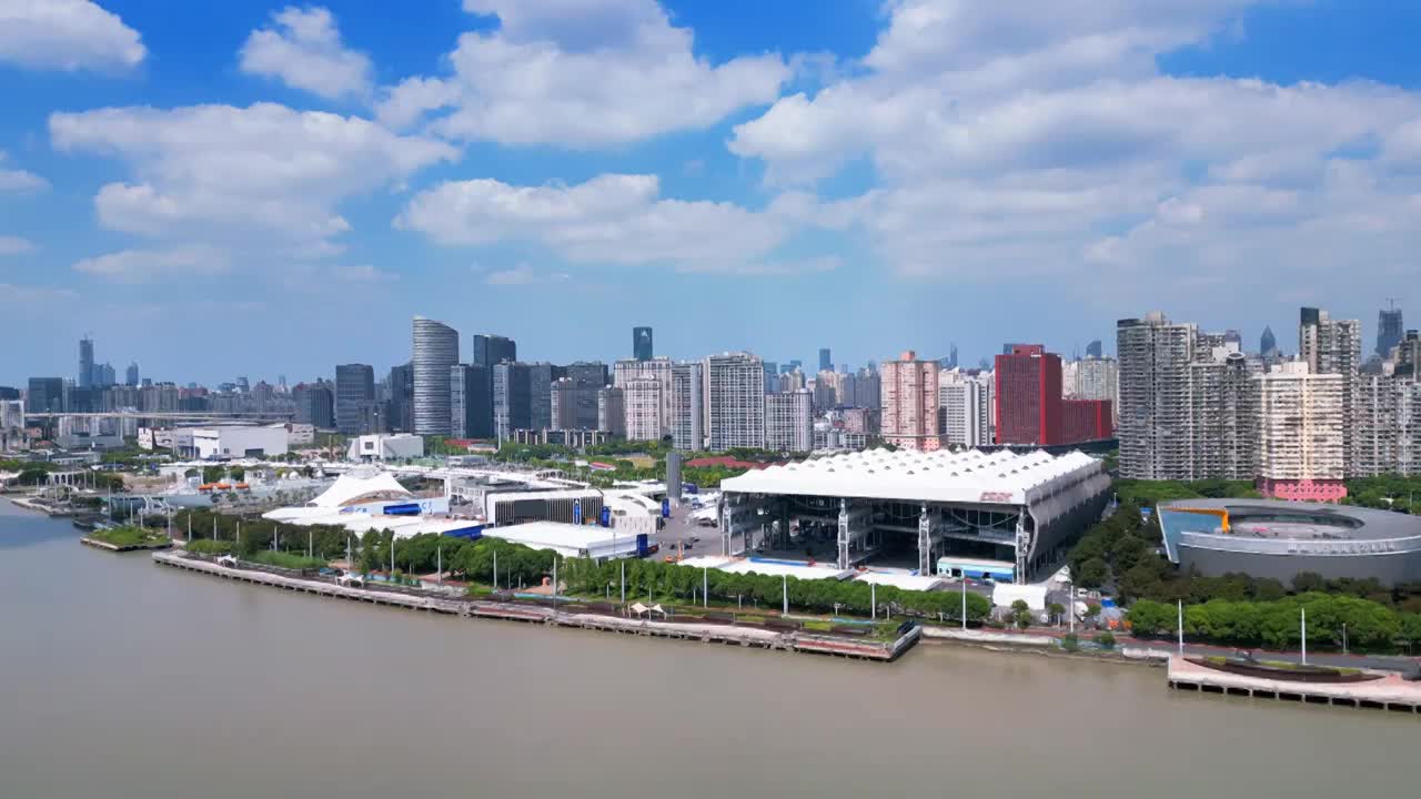上海市世博园城市环境视频下载