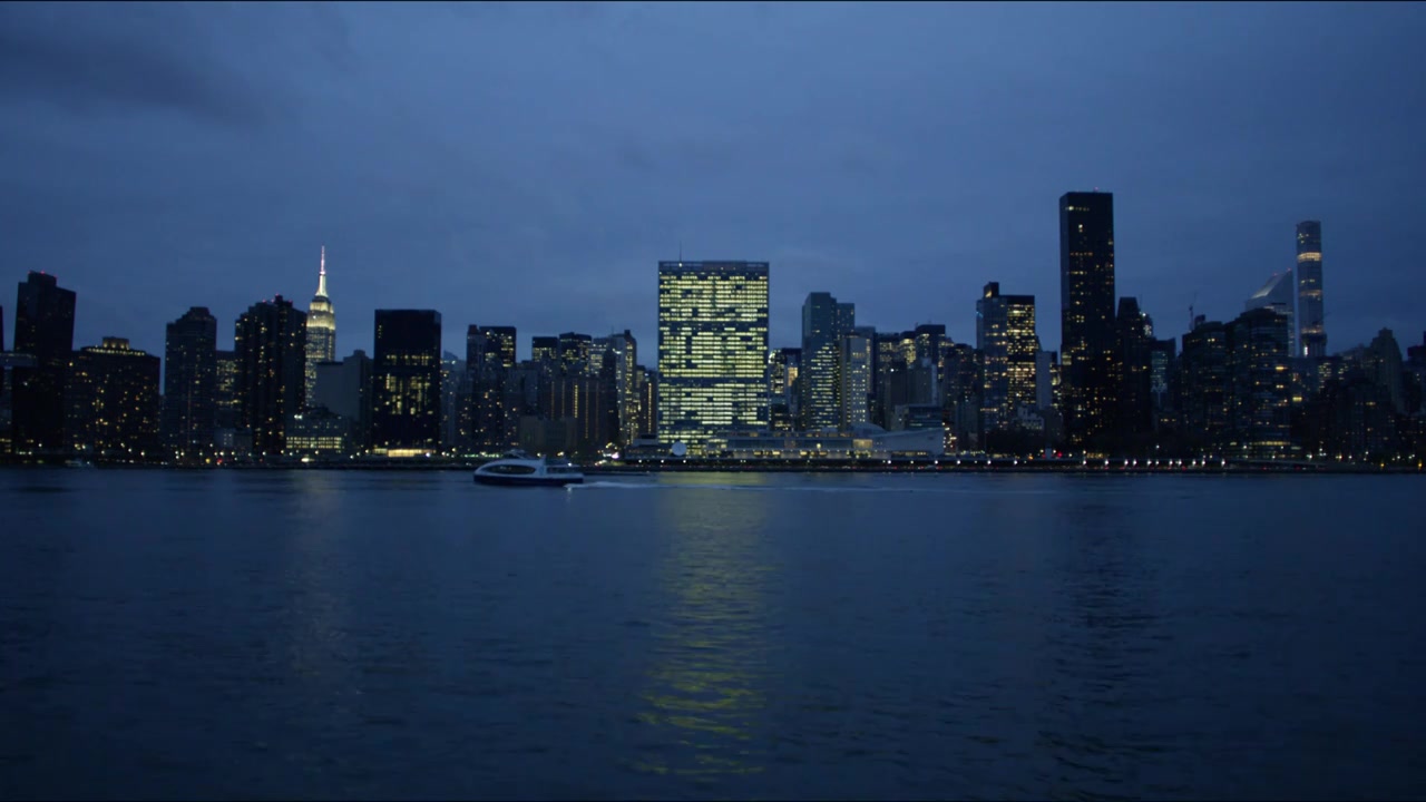 纽约城市夜景视频下载