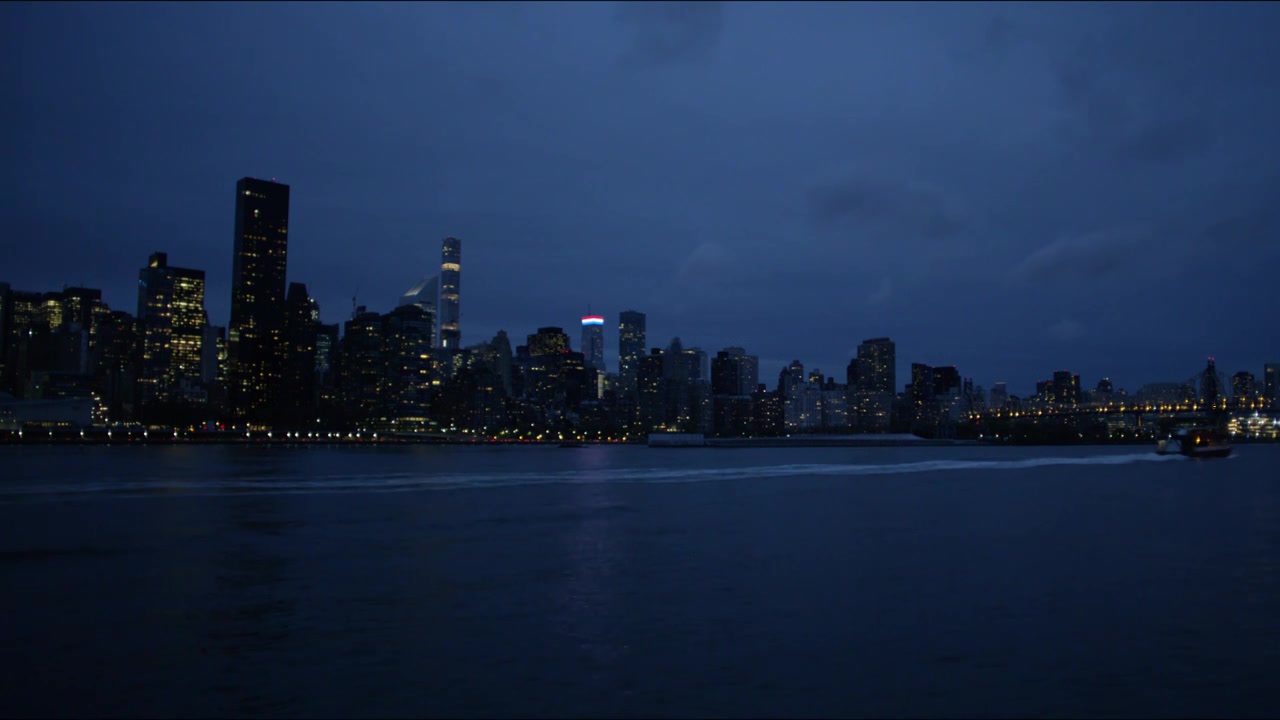 纽约城市夜景视频下载