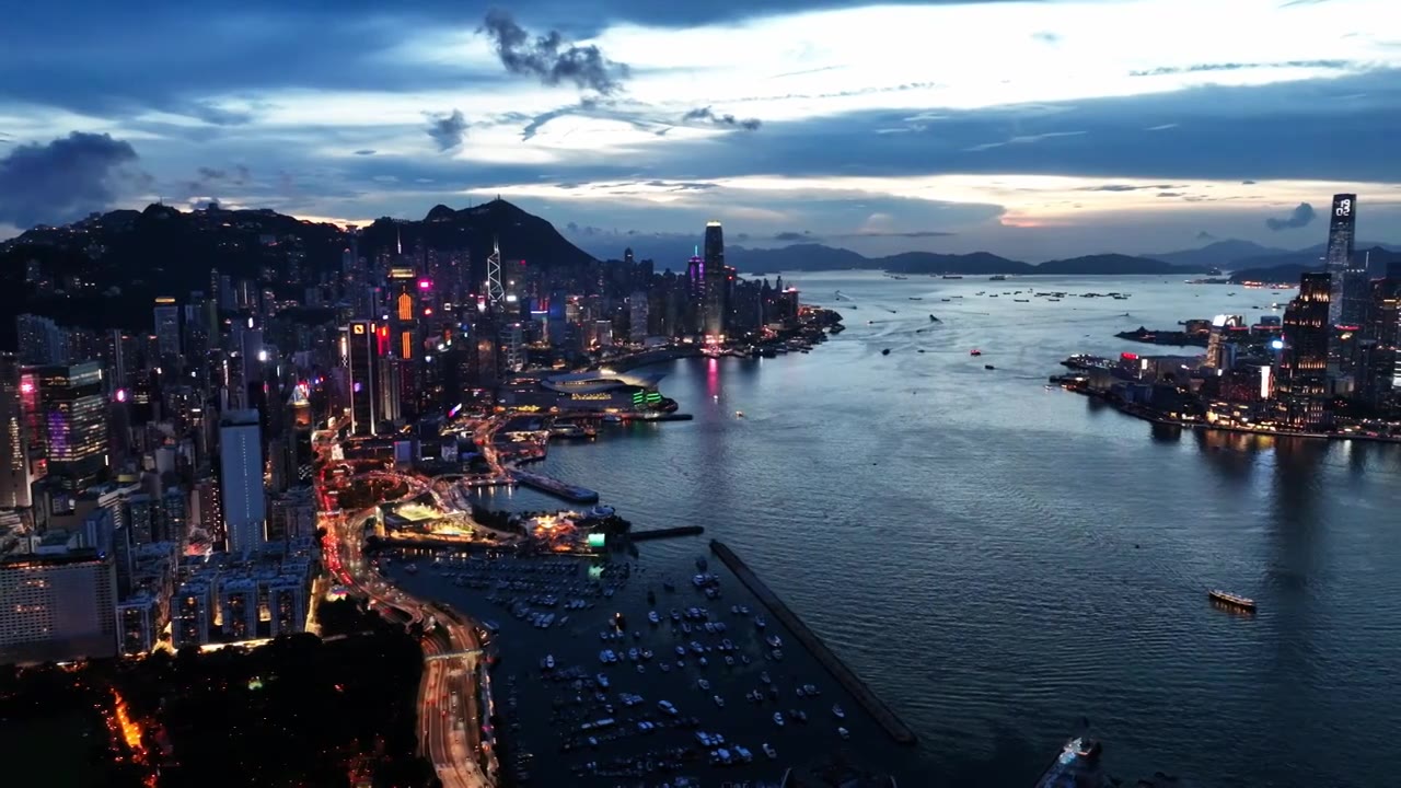香港城市宣传片粤港澳大湾区航拍视频下载