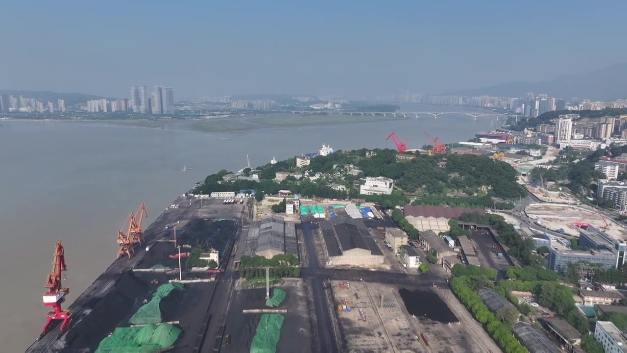 福建省福州市马尾区船政文化景区航拍视频素材