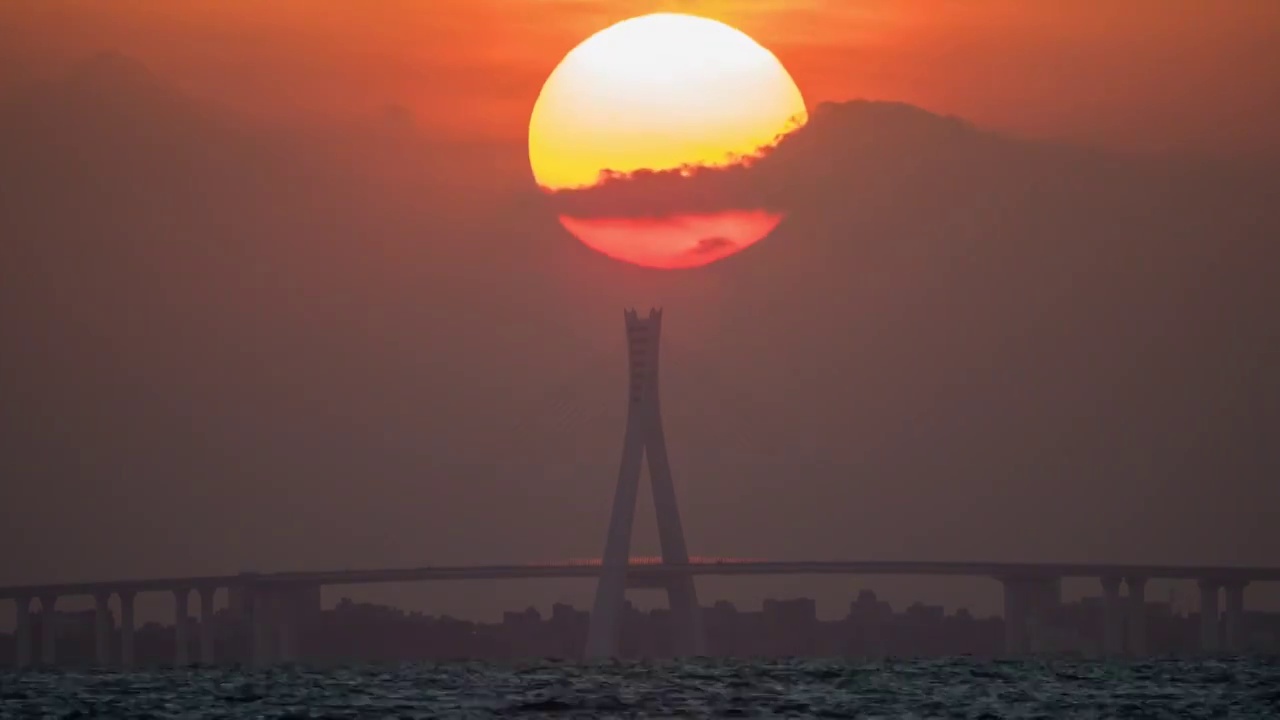 海南海文大桥日出视频下载