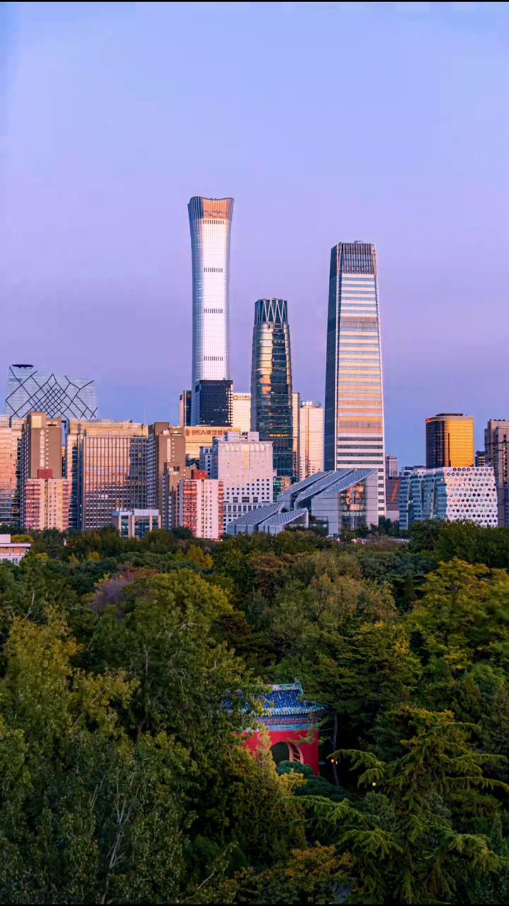 北京城市夜景视频素材