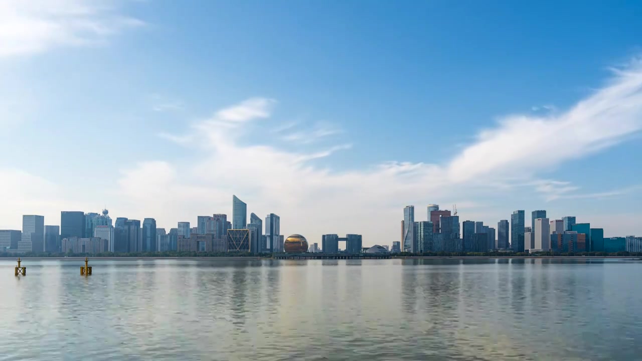 杭州城市背景视频下载
