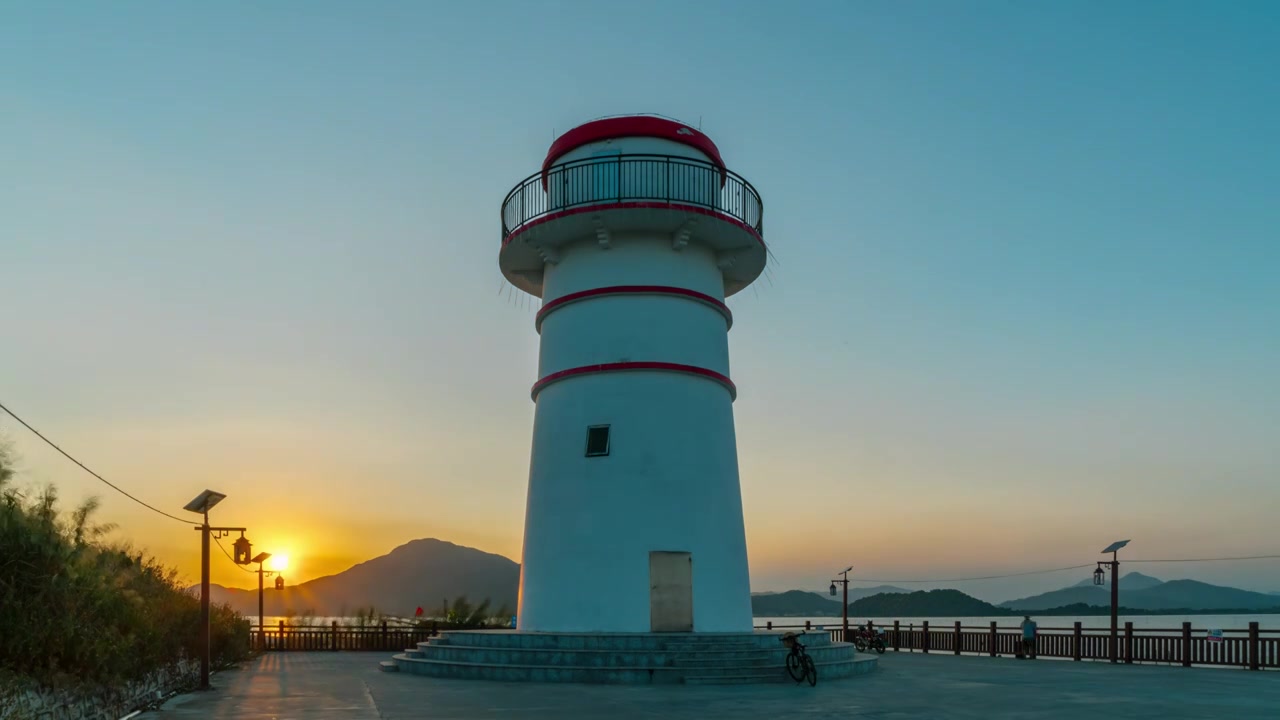 【4K超清】惠州范和海角灯塔大范围视频素材