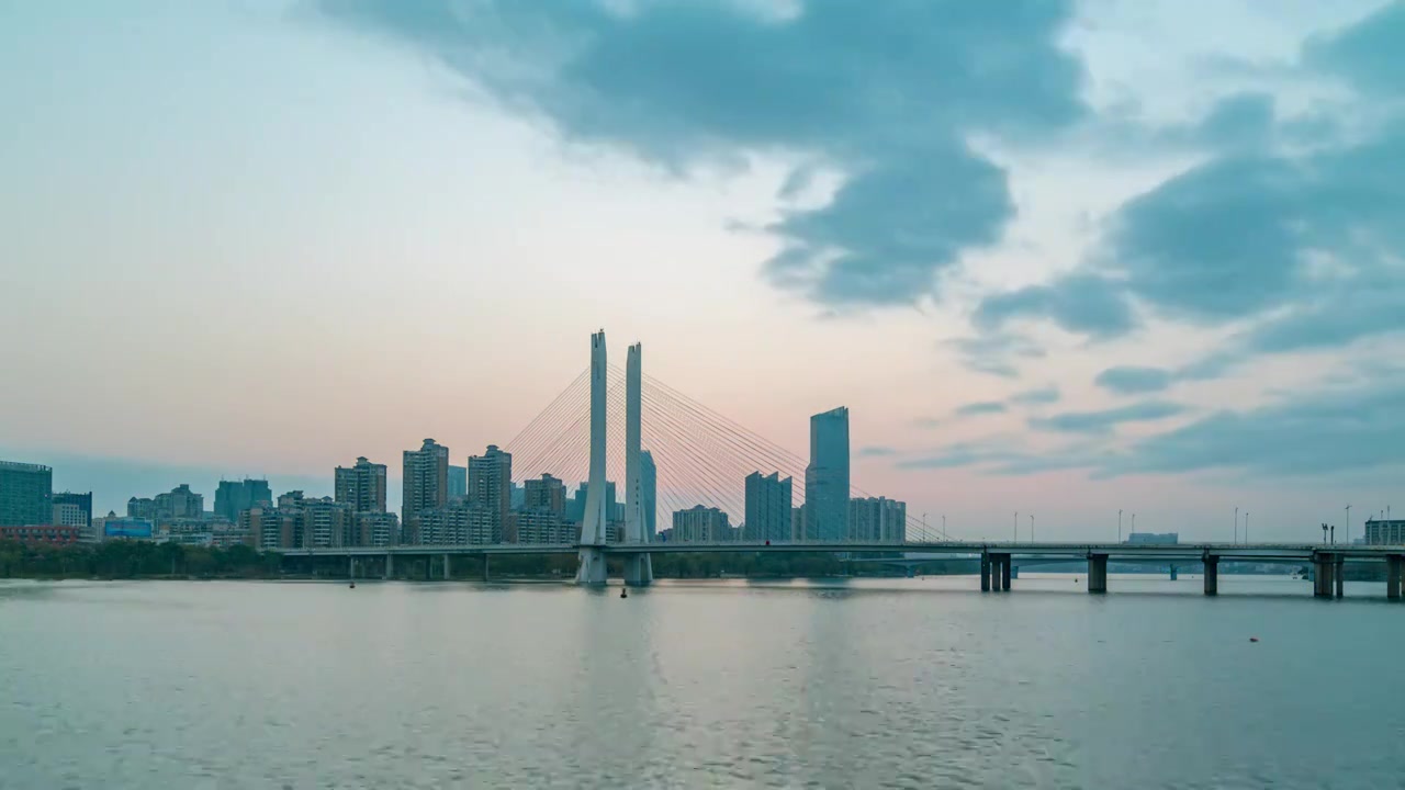 【4K超清】合生大桥夜转日出视频素材