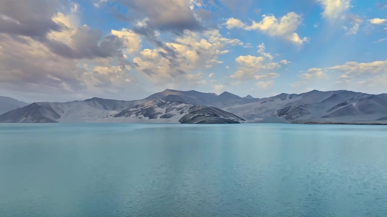 新疆克孜勒苏白沙山白沙湖航拍视频下载