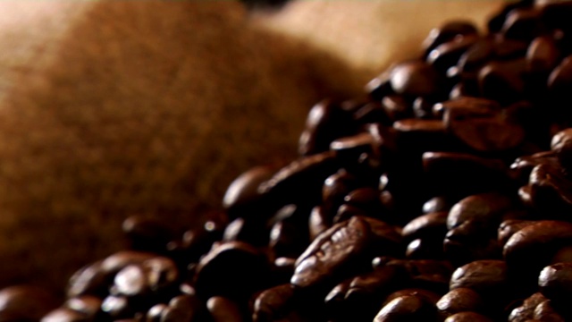 一袋咖啡豆视频素材