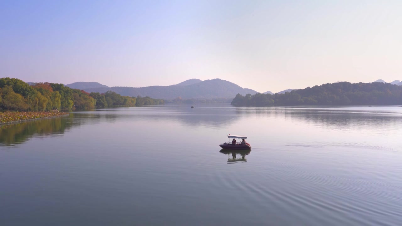 浙江杭州西湖自然风景视频下载