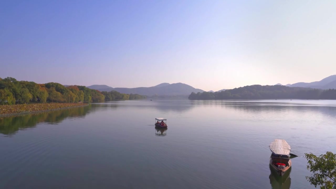 浙江杭州西湖自然风景视频下载