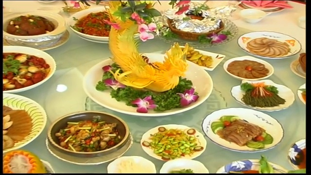 中国菜视频素材