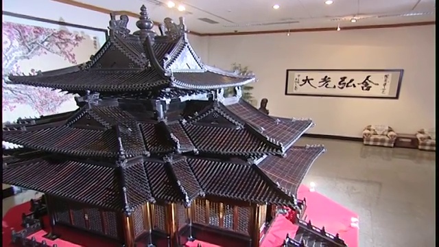 故宫建筑模型展示视频素材