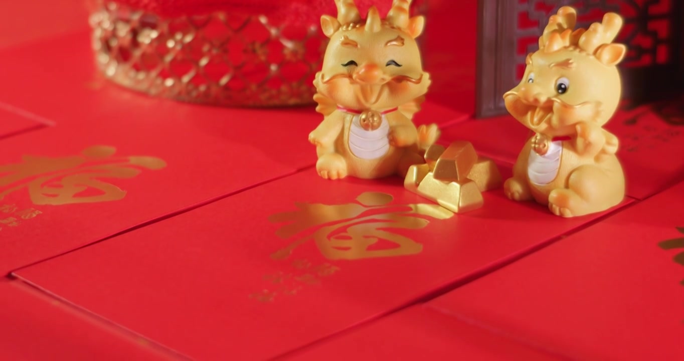 新年春节红包装饰品视频下载