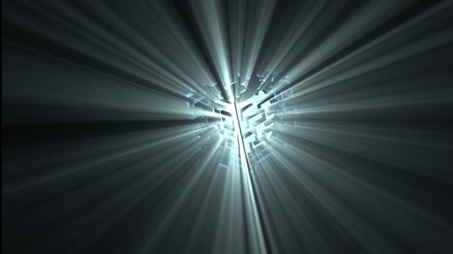 发光的方块转动动画特效视频下载