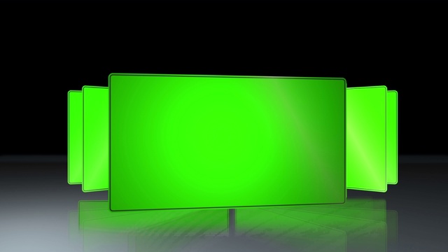 连续切换的绿色屏幕特效视频素材