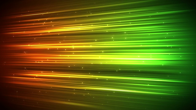 黄绿色渐变线条和发光点动画特效视频下载