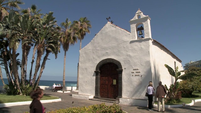 St. Telmo chapel, Puerto de La Cruz, Tenerife, Spain,视频素材