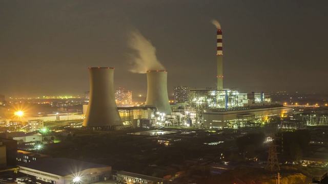 Thermal Power Plant, Yanjiao, Hebei, China,视频素材