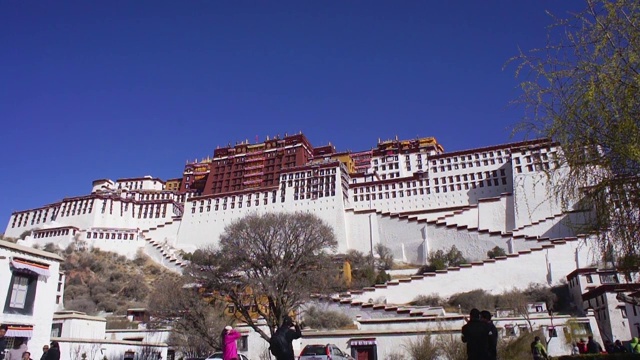 西藏布达拉宫, 拉萨，中国视频下载