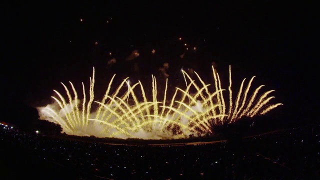 2014年阿祖米诺烟火节视频素材