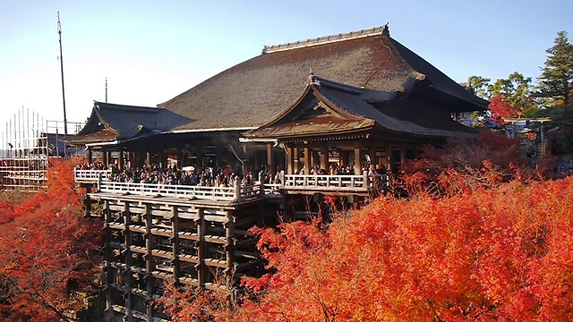 清水寺，日本京都视频素材