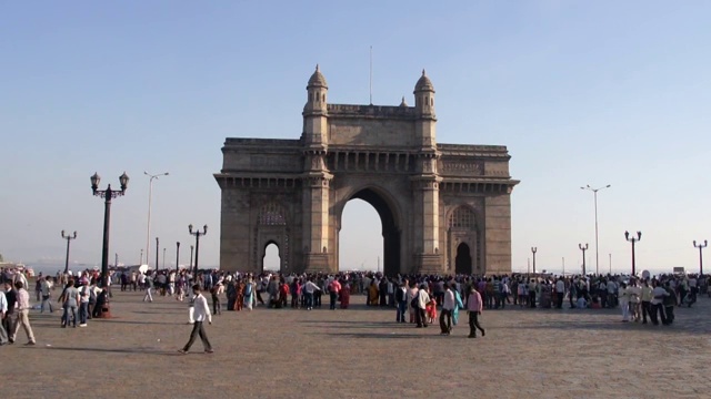 印度的门户和港口，孟买，马哈拉施特拉邦，印度视频下载