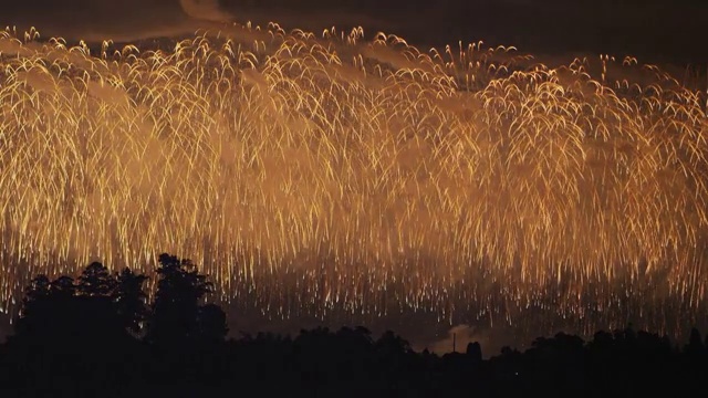 Nagaoka Fireworks Festival in Japan视频素材