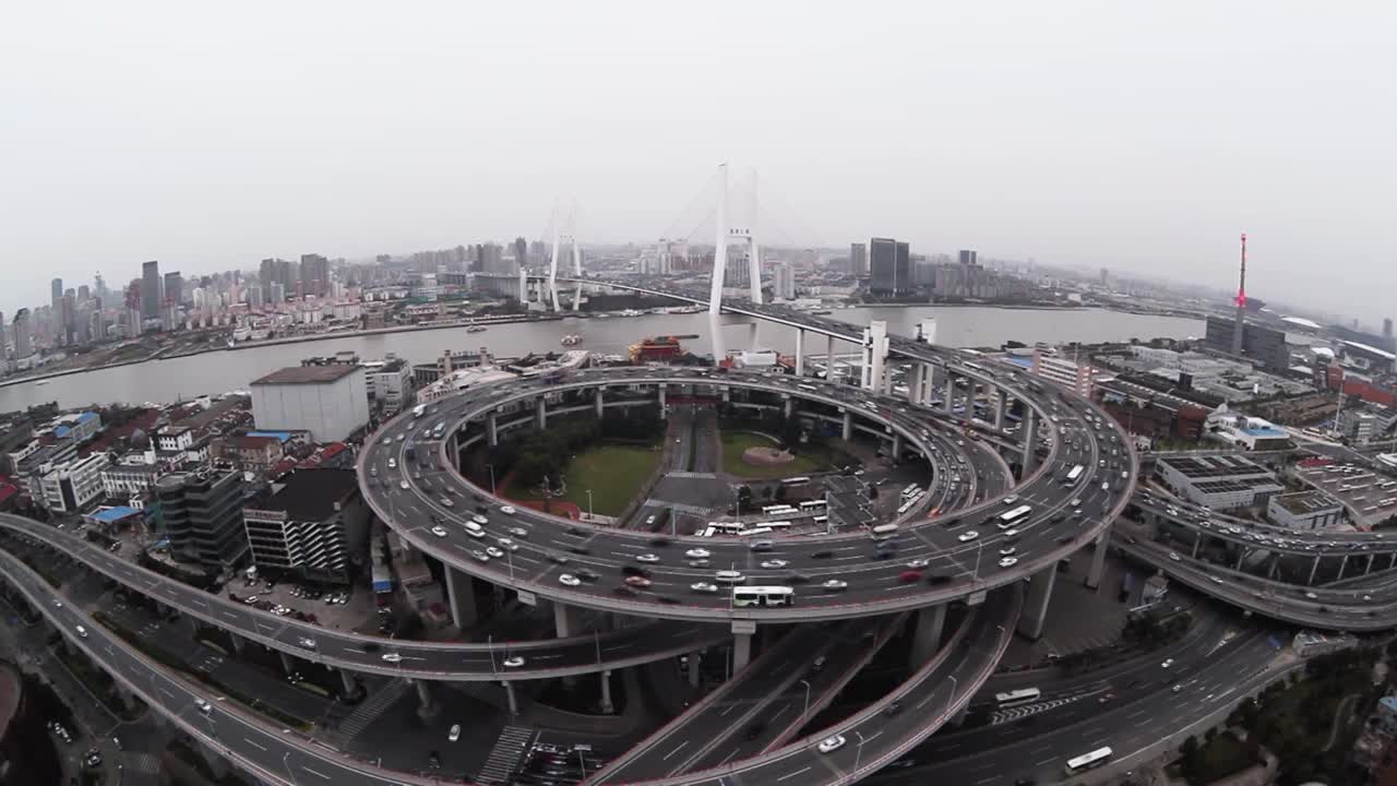 上海南浦大桥实拍视频合集视频素材