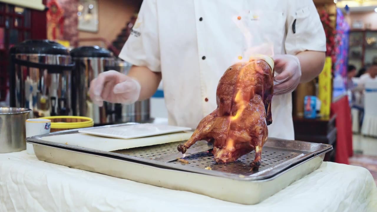 厨师切北京烤鸭视频下载