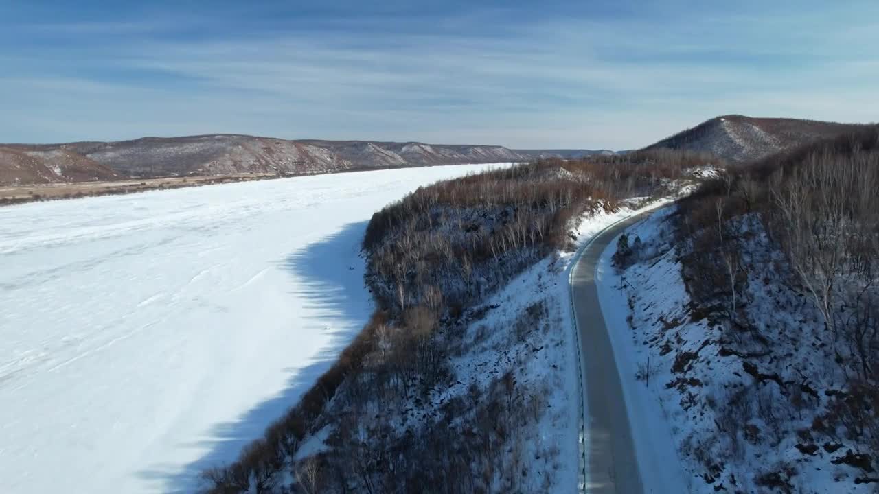 原创黑龙江漠河北极村冬季雪乡旅游风光合辑视频下载
