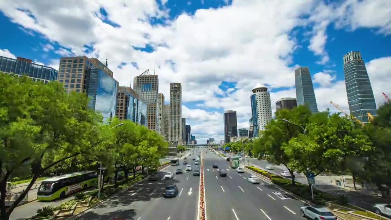 北京国贸CBD城市风光视频下载