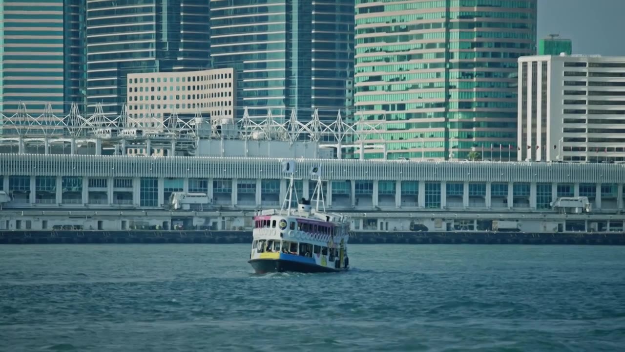 【正版素材】香港维多利亚港7347视频下载