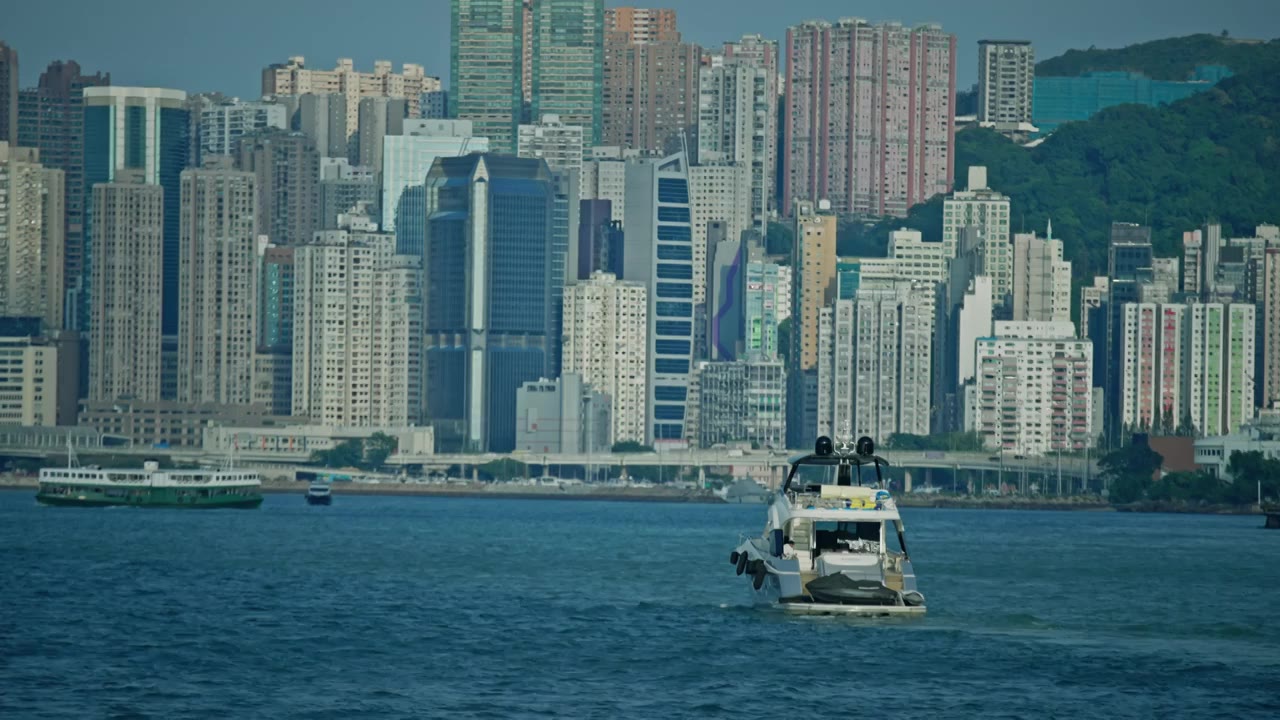 【正版素材】香港维多利亚港7351视频下载