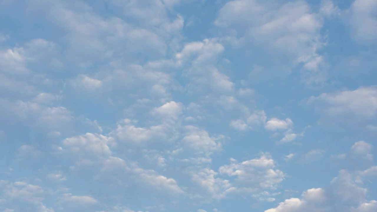 蓝天白云，天气，时间流逝视频素材
