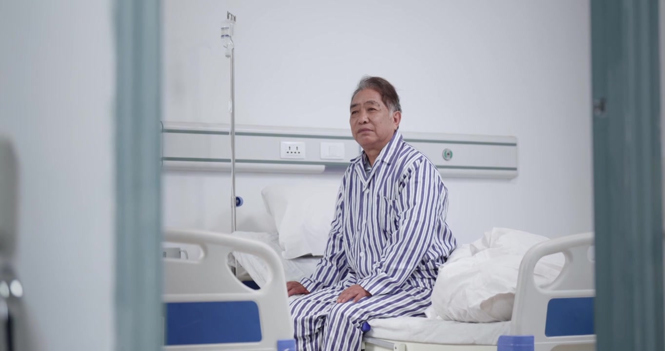 病人在病床上视频素材