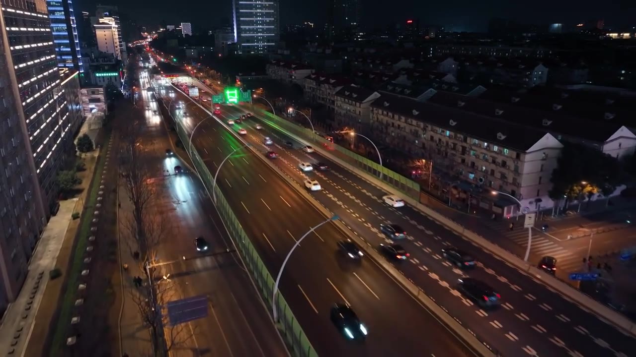 上海中环路五角场段视频下载