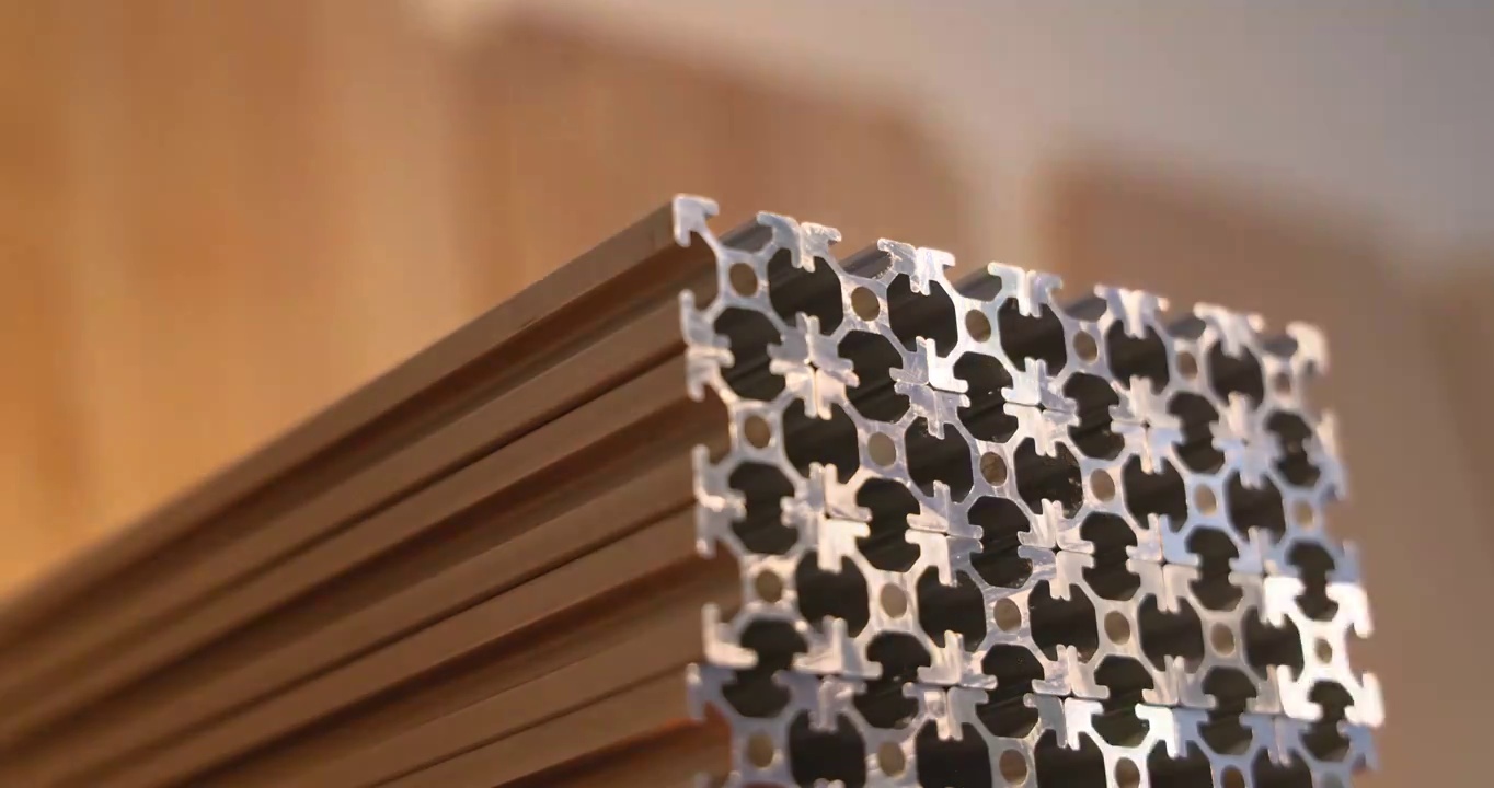 书桌自制原材料：欧标铝型材视频下载