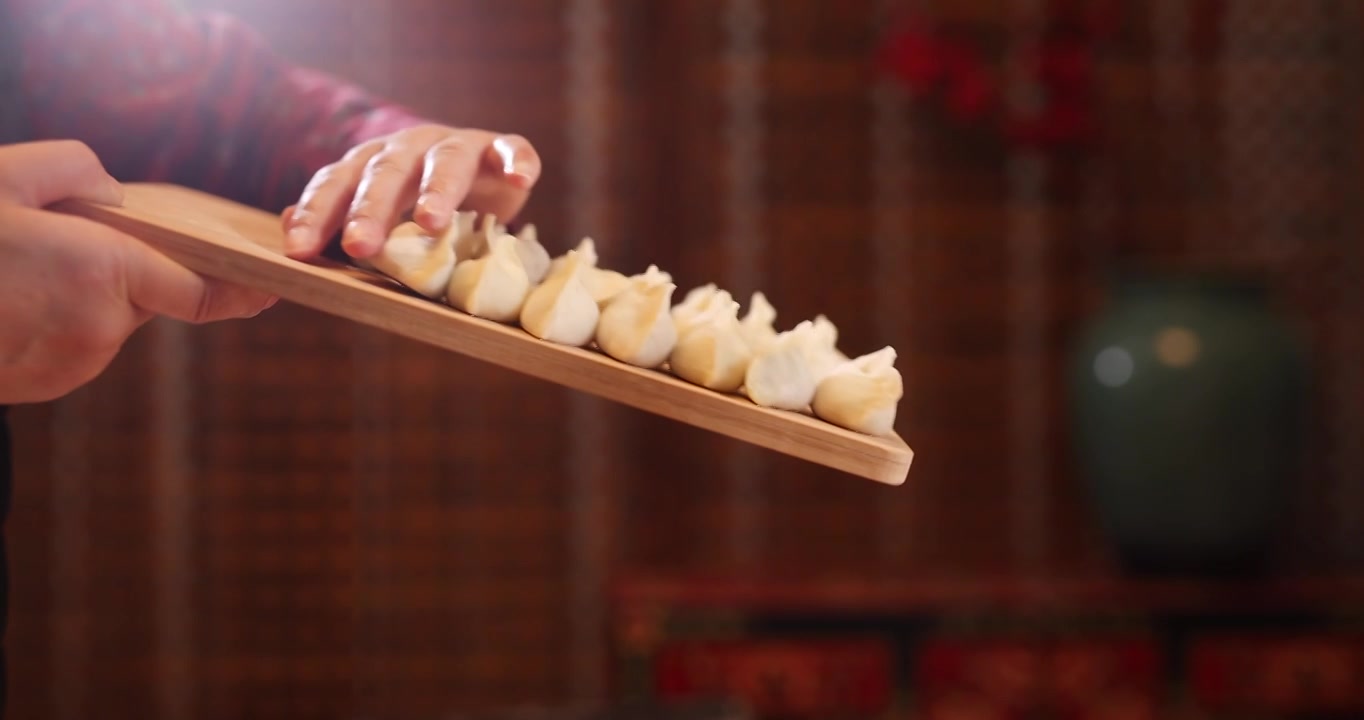 煮饺子,春节,冬至,传统节日视频素材