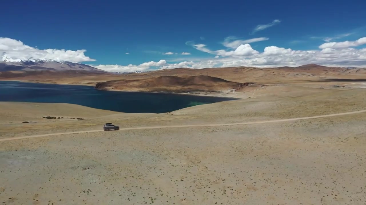 原创西藏阿里玛旁雍错自驾游旅行自然风光视频下载